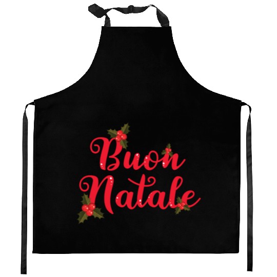 Buon Natale Italian Merry Christmas Holiday Kitchen Aprons