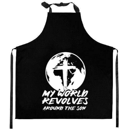 Jesu Christu Catholic Protestant Saying Church Kitchen Aprons