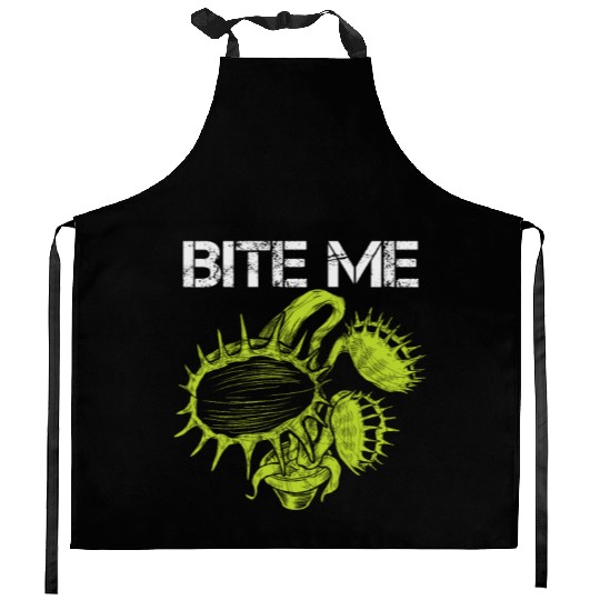 Carnivorous Plant Venus Fly Trap Lover Bite Me Kitchen Aprons