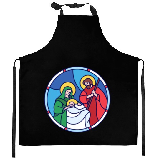 Josef Maria Jesus Jesus birth Bethlehem Christmas Kitchen Aprons