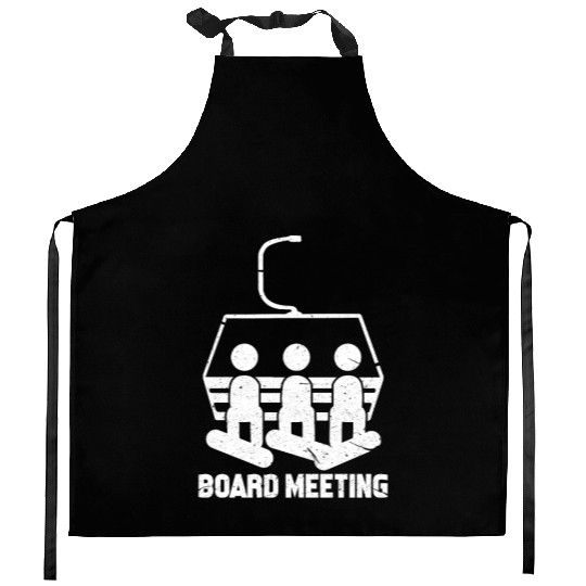 Snowboarding Board Meeting Kitchen Aprons