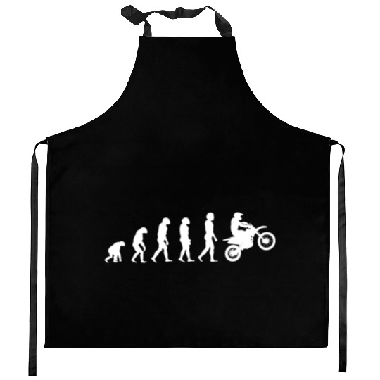 Dirt Bike Motocross Evolution Darwin Gift Kitchen Aprons