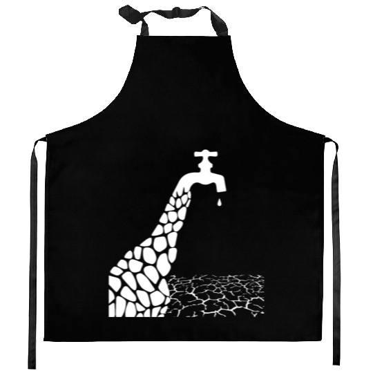 climate change nature conservation africa giraffe Kitchen Aprons