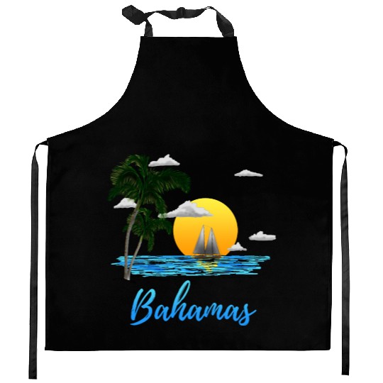 Bahamas Vacation Sailing Kitchen Aprons