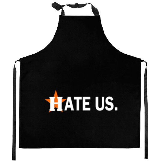 hate us houston astros Kitchen Aprons