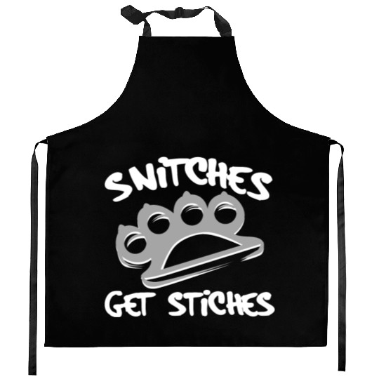 Cool Thug Life Kitchen Aprons For Gangster "Snitches Get