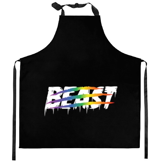 Matching Lesbian Couple Beauty & Beast Part1 Kitchen Aprons