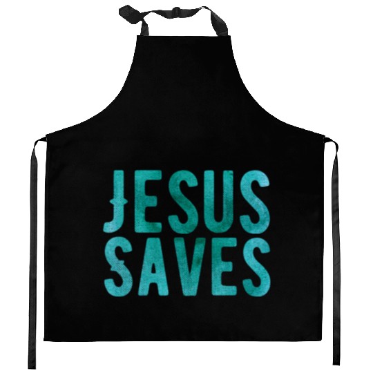 Christian Store - Jesus Saves - Christian Kitchen Aprons