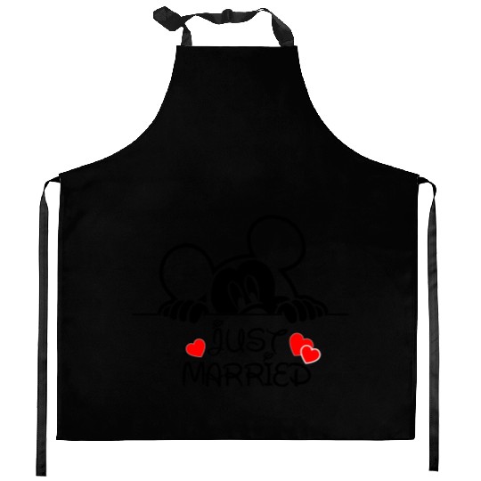 Just Married Kitchen Aprons
