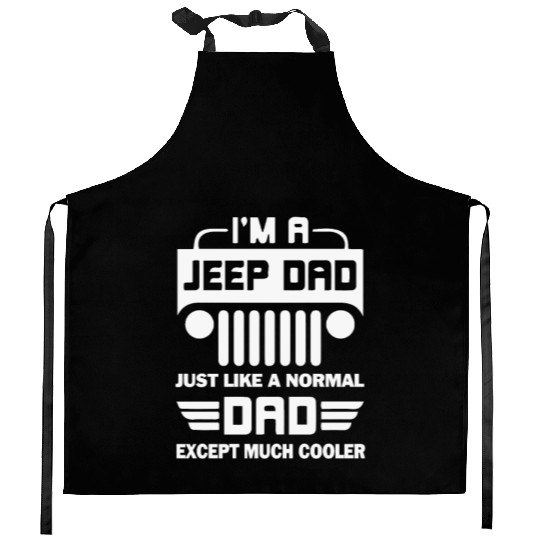Jeep Dad Offroading Cool Father Gift Kitchen Aprons