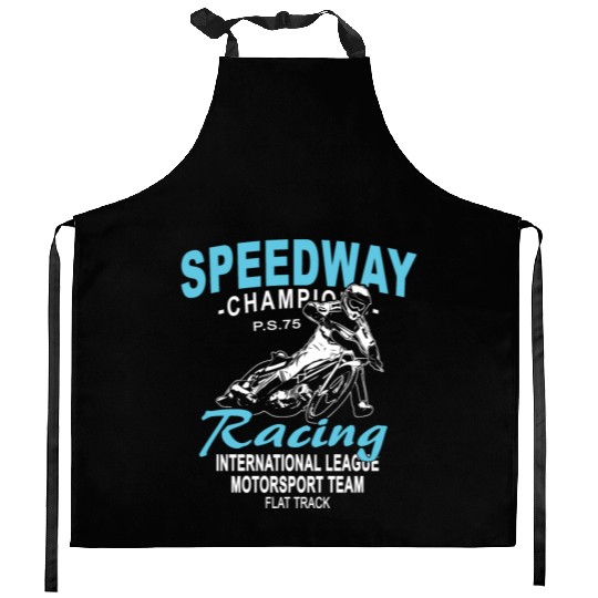 Motorcycle Speedway Racing Kitchen Aprons