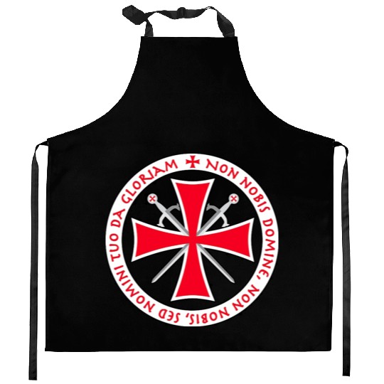 Knights Templar Cross Seal Kitchen Aprons