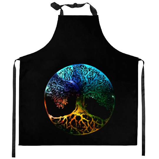 Tree of Life Mandala Kitchen Aprons