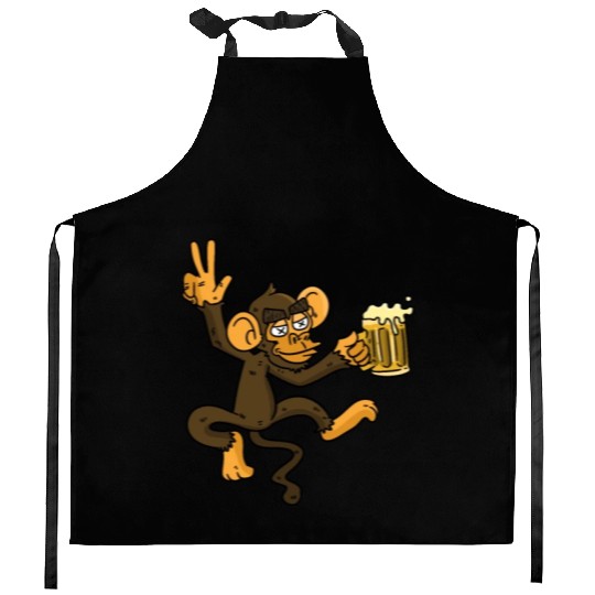 DRUNK MONKEY Beer Kitchen Aprons