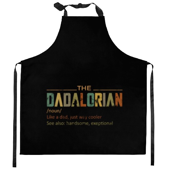 The DADALORIAN, Funny Fathers day gift for dad Kitchen Aprons