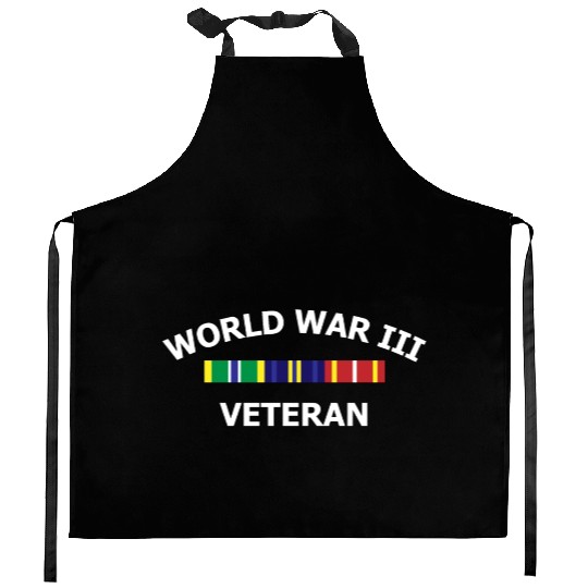 World War 3 Veteran Joke Gift Kitchen Aprons
