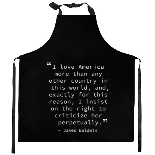 James Baldwin on America Kitchen Aprons