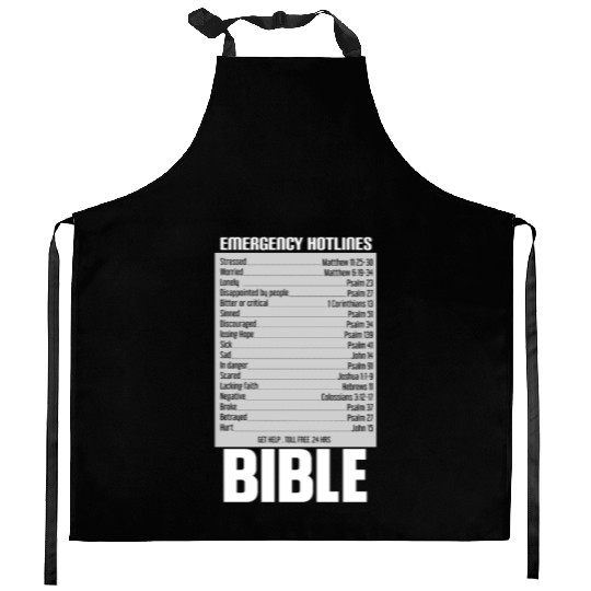 Bible Hotline Kitchen Aprons