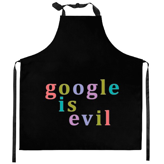 Google Is Evil Nbr 01 Kitchen Aprons