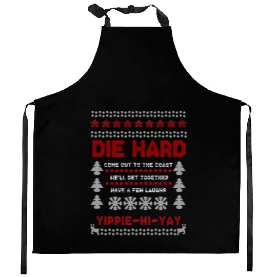 Die Hard Christmas Jumper Kitchen Aprons