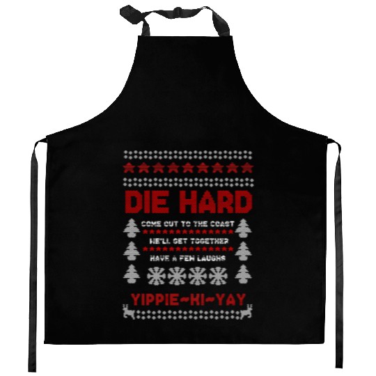 Die Hard Christmas Jumper Kitchen Aprons