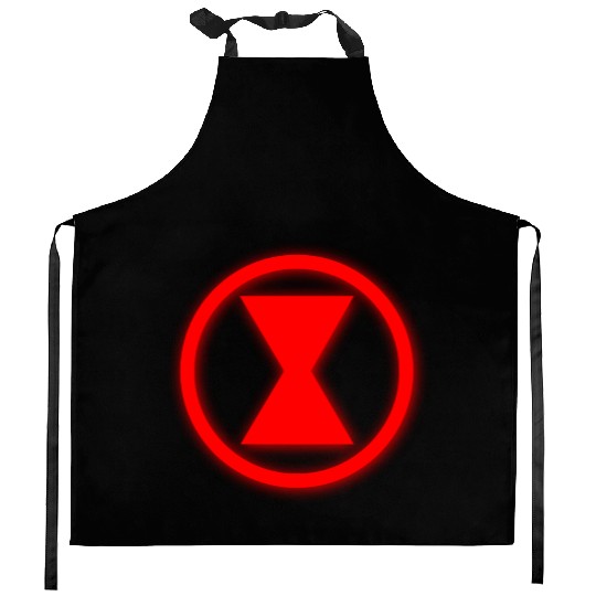 Neon Black Widow Kitchen Aprons
