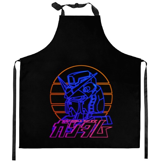gundam rx 78 Kitchen Aprons