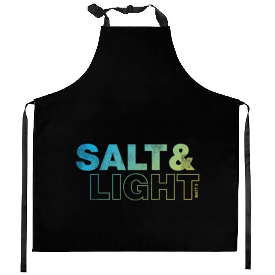 salt and light Kitchen Aprons