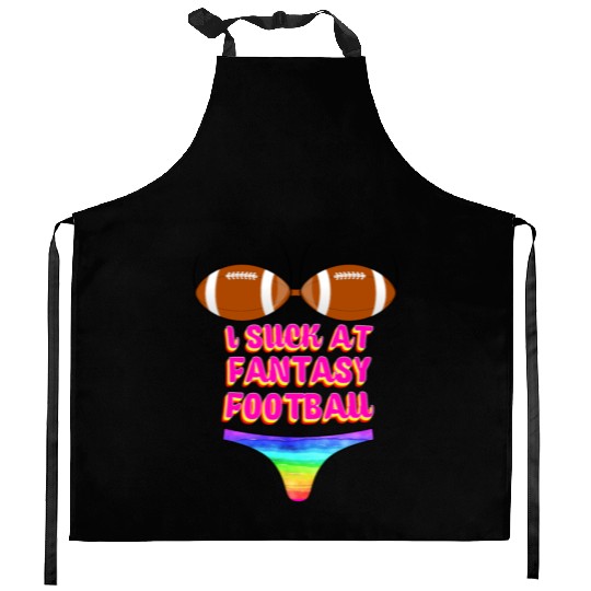 Funny Football I Suck At Fantasy Football Kitchen Aprons