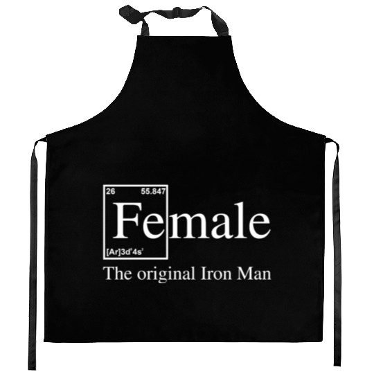 Female The Original Iron Man Kitchen Aprons