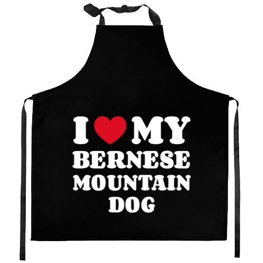 Bernese Mountain Dog Kitchen Aprons