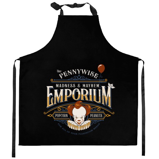 The Pennywise Madness & Mayhem Emporium Kitchen Aprons