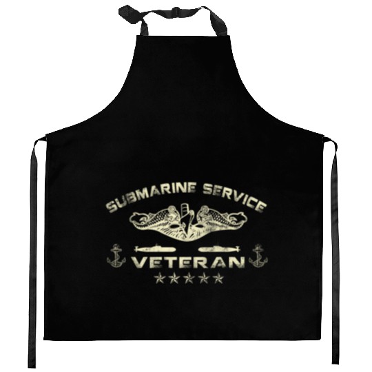 Vintage US Navy Submarine Service Veteran Kitchen Aprons