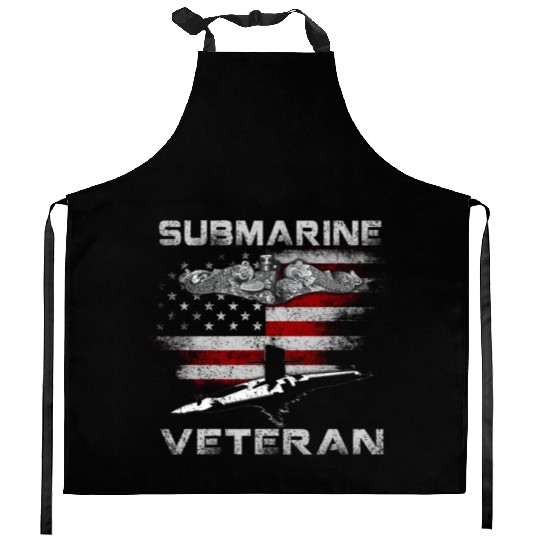Vintage US Navy Submarine Service Veteran Kitchen Aprons