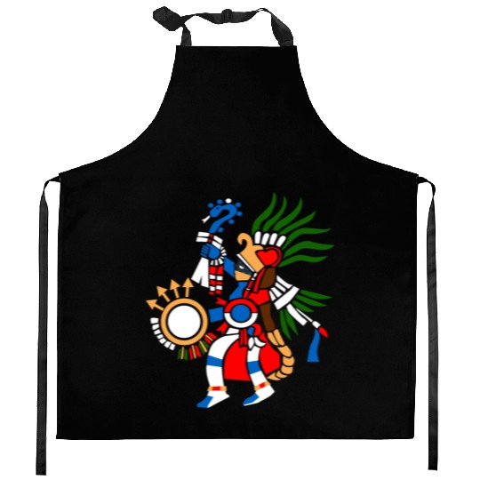 Aztec Symbol Aztec God of War Huitzilopochtli Kitchen Aprons