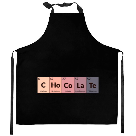 Chocolate Lover Periodic Table Chemistry Science Kitchen Aprons