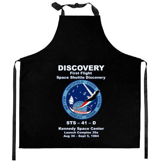 NASA Space Shuttle STS-41-D Vintage Crew Kitchen Aprons