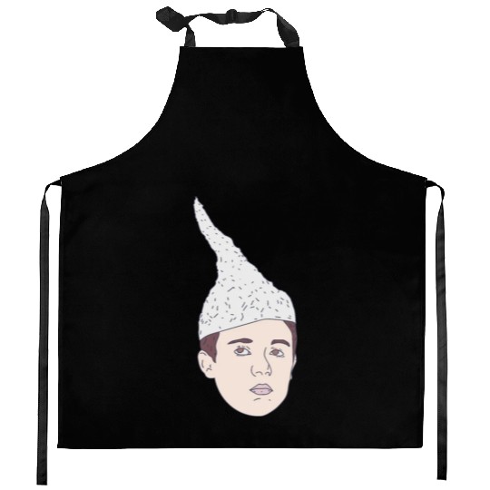 Conspiracy Theorist - Tin-Foil Hat Kid - Hoax Kitchen Aprons