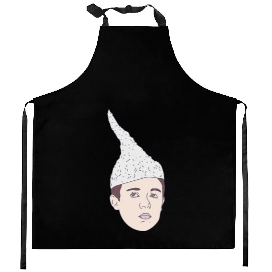 Conspiracy Theorist - Tin-Foil Hat Kid - Hoax Kitchen Aprons