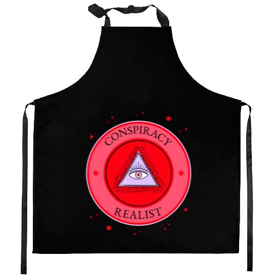 conspiracy realist for conspiracy theorists free t Kitchen Aprons