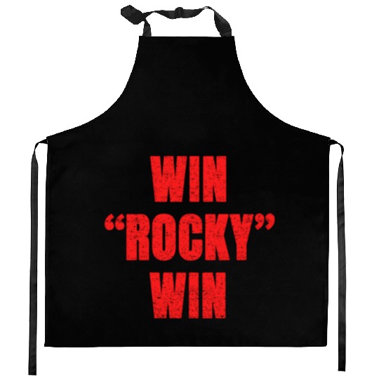 win rocky win Kitchen Aprons inspired boxing Kitchen Aprons