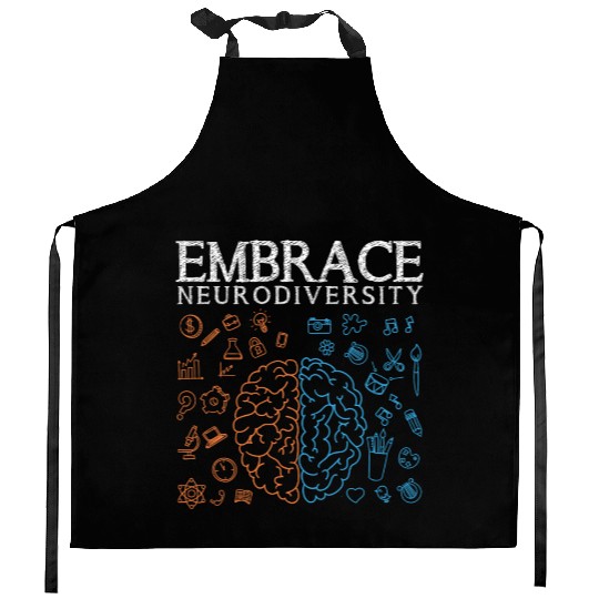 Embrace ADHD Autism ASD Neurodiversity Kitchen Aprons