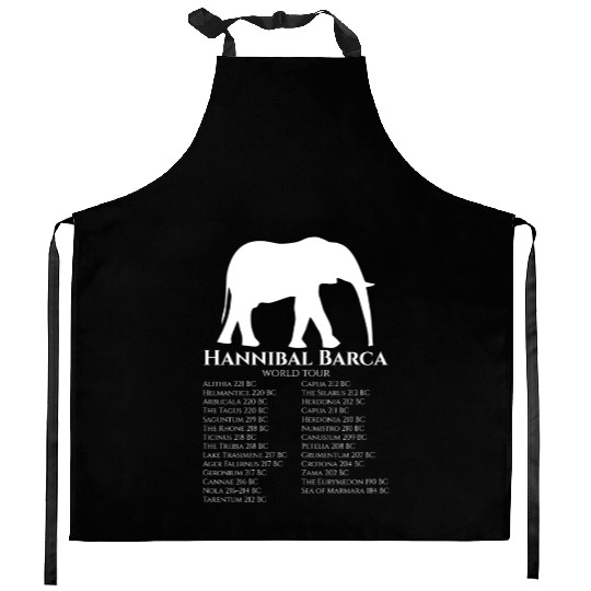Hannibal Barca World Tour - Carthaginian Empire Kitchen Aprons