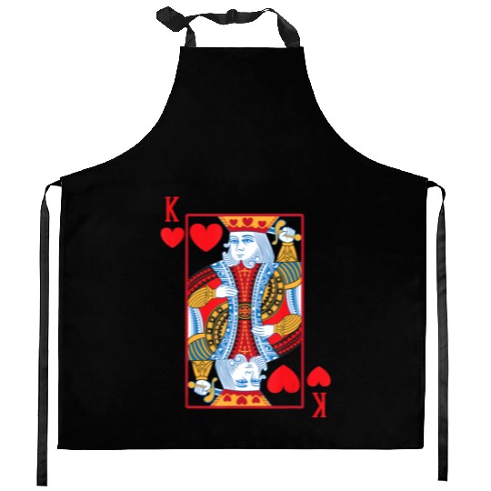Halloween Playing Card Costume KING OF HEARTS Kitchen Aprons
