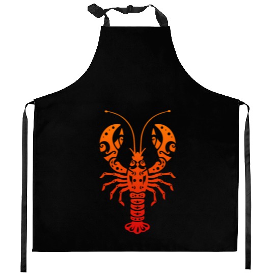 Maori Lobster Polynesian T Tattoo Gift Idea Kitchen Aprons