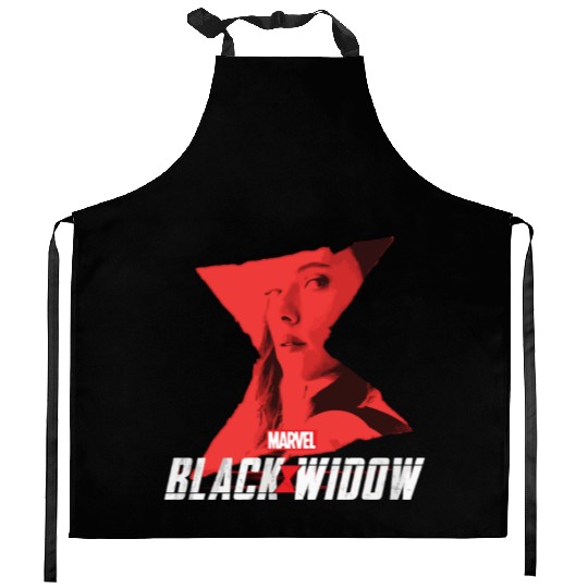 Marvel Black Widow Natasha Romanoff Hourglass Kitchen Aprons