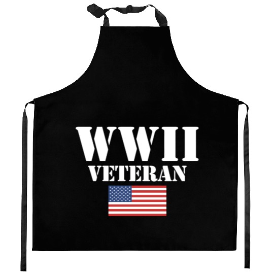 American Patriot Wwii Veteran Military World War 2 Kitchen Aprons