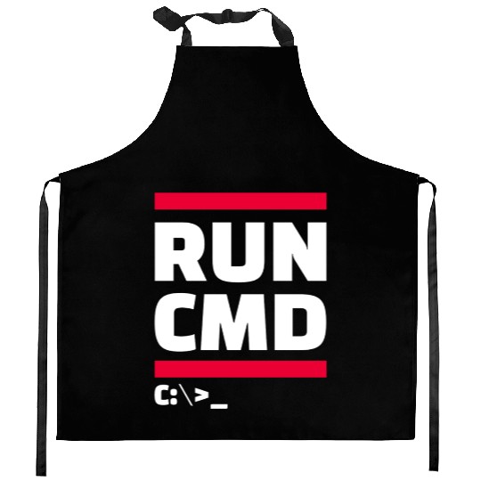 run cmd Kitchen Aprons