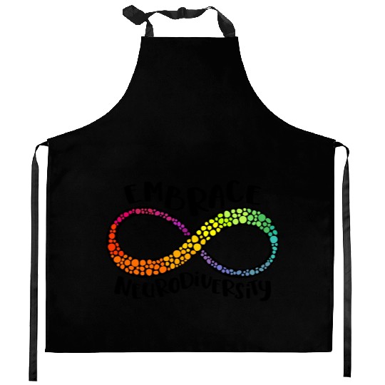 Embrace Neurodiversity Infinity Symbol Kitchen Aprons
