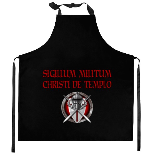 Crusader Knights Templar Kitchen Aprons
